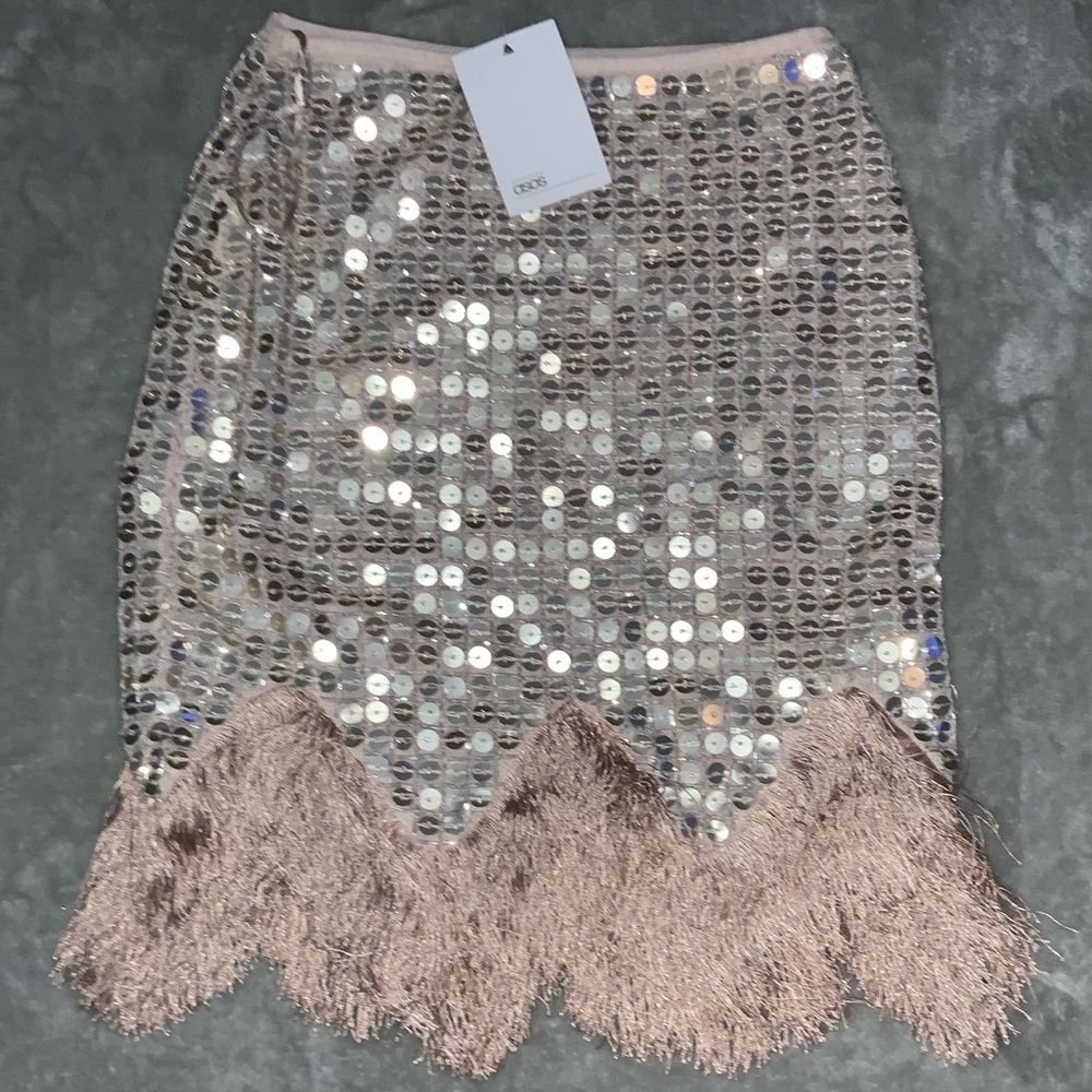 Mini Sequins Rose Gold Skirt